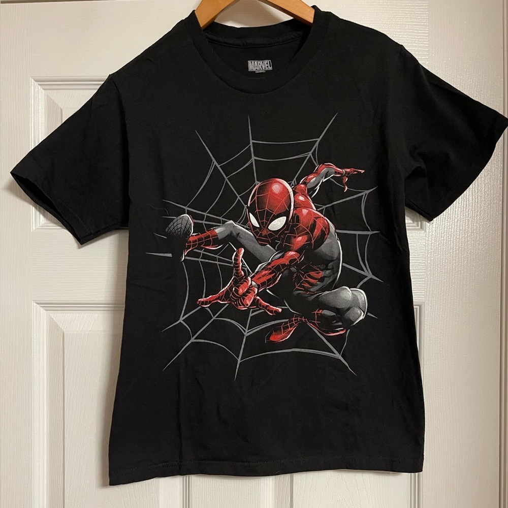 Marvel Spiderman Black Tee XL